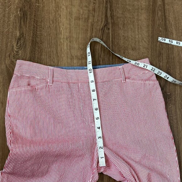 EUC Talbots Perfect Crop Pink Seersucker Sz 2 - Picture 9 of 13